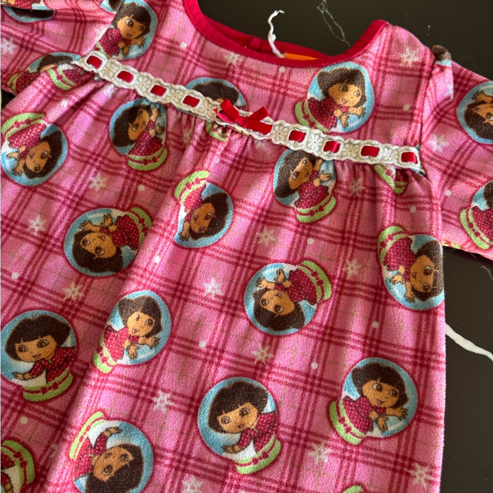 Nickelodeon‎ Dora Nightgown with Cartoon Characters - Picture 2 of 5